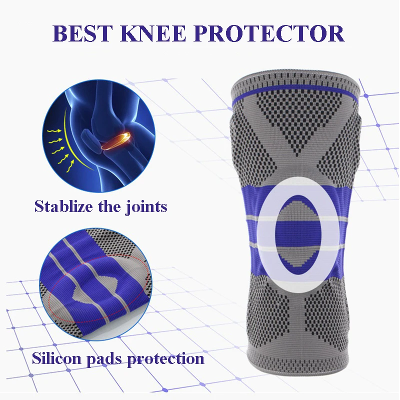 1 шт. эластичный наколенник регулируемый для волейбола|elastic knee support|knee pads basketballelastic