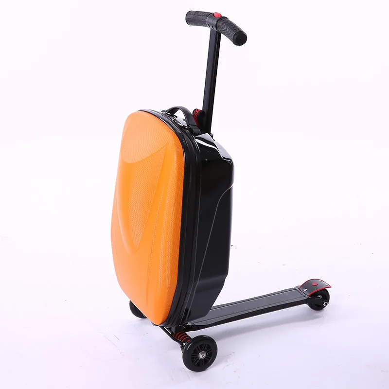 

BeaSumore Micro Scooter Skateboard Rolling Luggage Fashion Trolley Business Cabin Suitcase Wheels Travel Duffle Men Carry On Bag