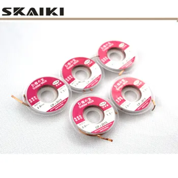 

free ship 5pcs 1.5meter 2.0mm solder wire Desoldering Wire Braid Sucker Remover Wick Solder Pump Cable Wire Repair Tool