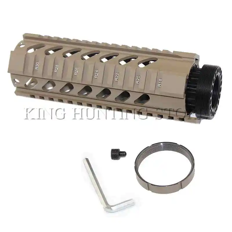 

Tactical T-Series Free Float 7 Inch Carbine Handguard Quad Picatinny Rail Mount System fit .223 AR15 M4 Rifle Guns
