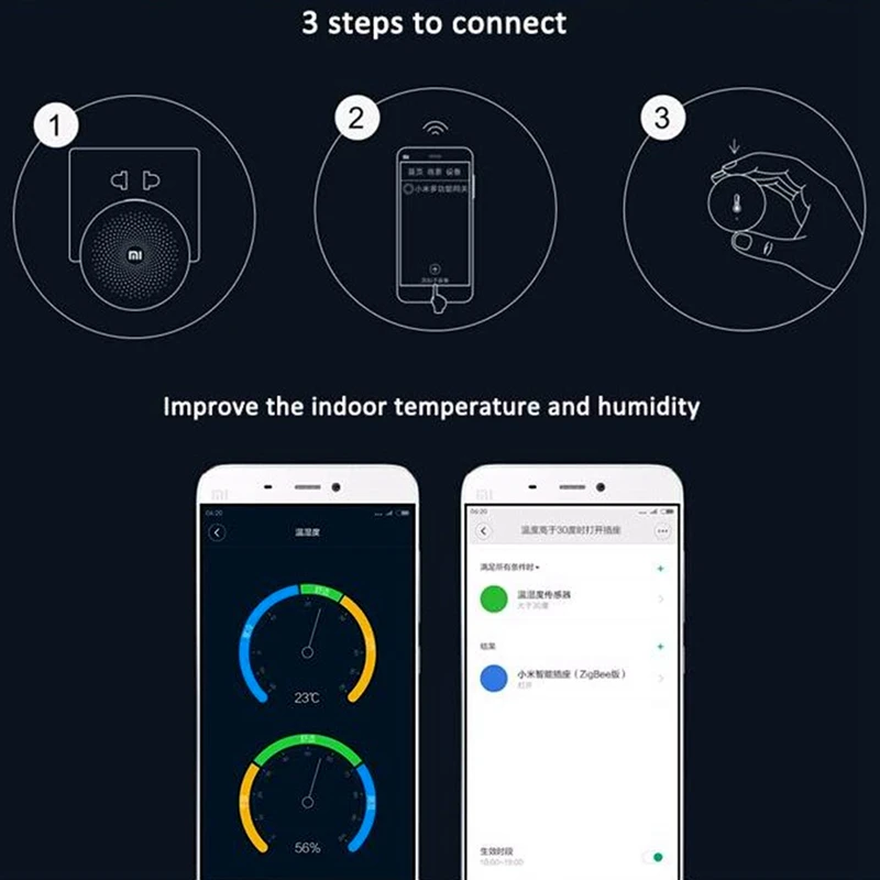Xiao mi JIA Aqara датчик температуры и Hu mi dity с батареей умный дом для mi Home APP Многофункциональный узловой центр шлюз уход за ребенком