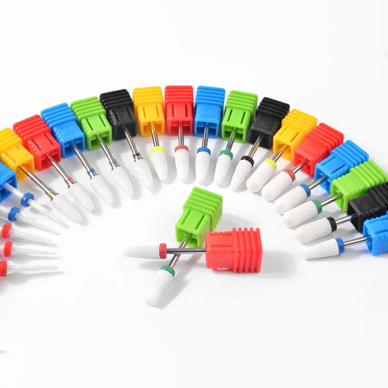 

Ceramic Nail Drill Bits Mill Cutter Manicure Machine Accessories Rotary Burr Electric Nail Files Nail Art Tools