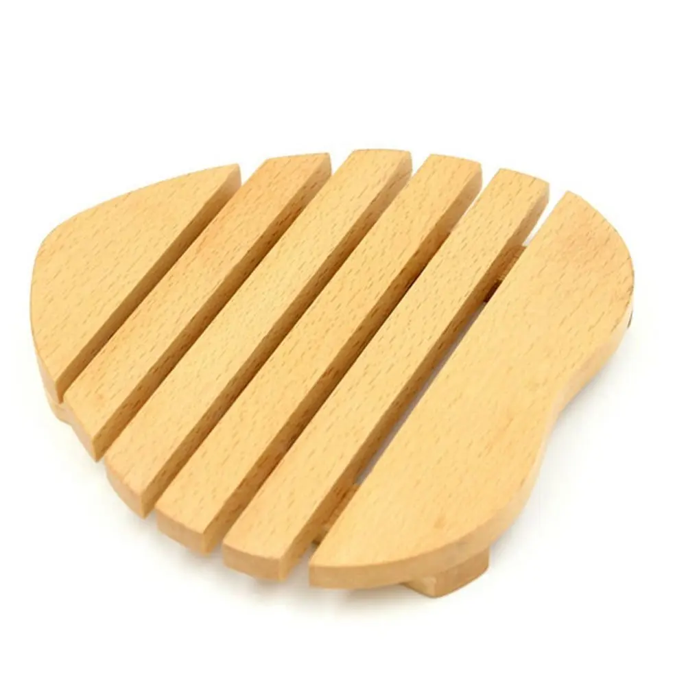 Trivet Wood Hot Pads Pot Holders Heat Resistant and Eco friendly Heart