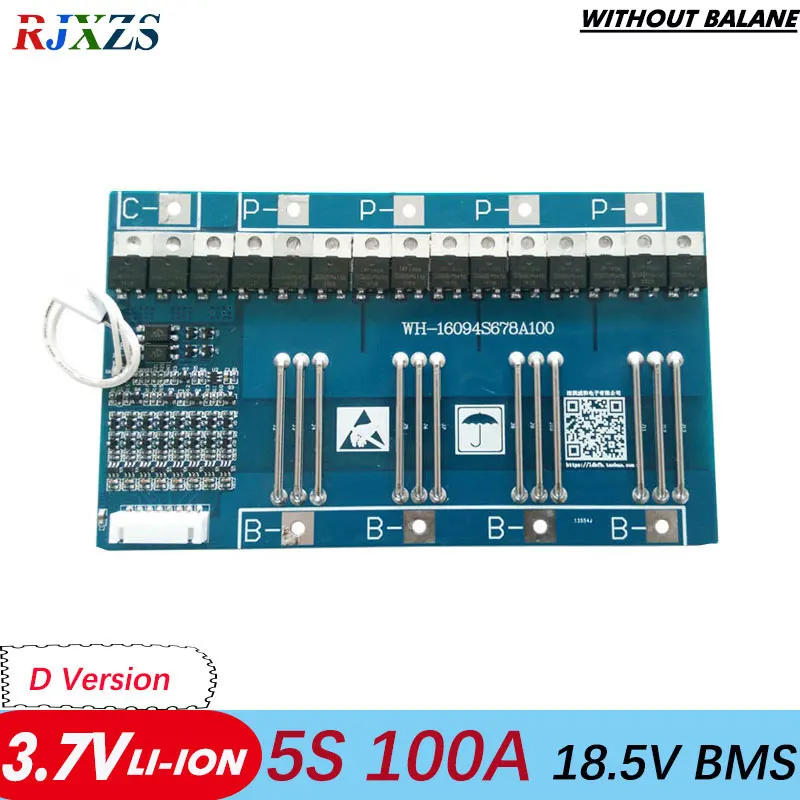 5S 100A 18V li-ion BMS PCM battery protection board bms pcm for lithium LicoO2 Limn2O4 18650 li | Электронные компоненты и