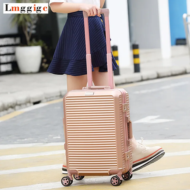 

Aluminum frame Travel Suitcase with Nniversal wheel ,Rolling Luggage Bag,Multiwheel Carry-On,Hardside box ,Trolley Carrier Case