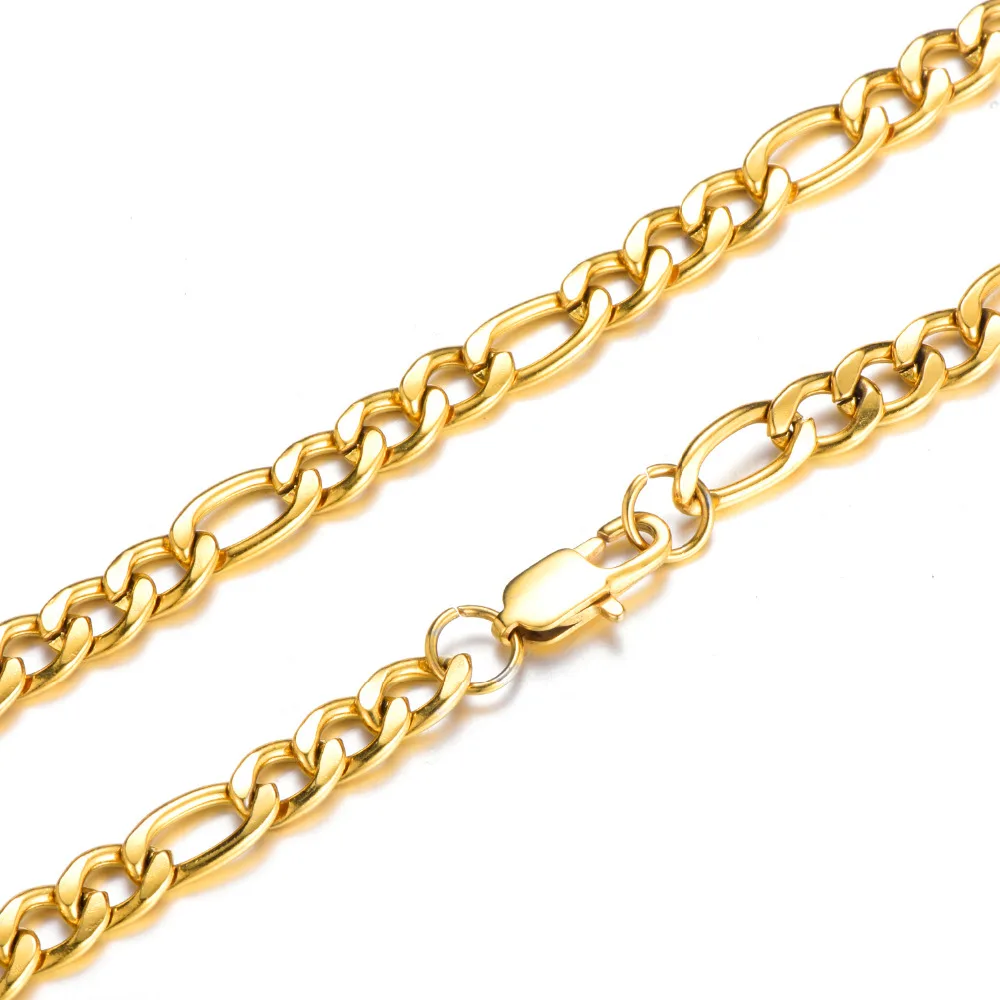figaro necklace 18k gold plated b