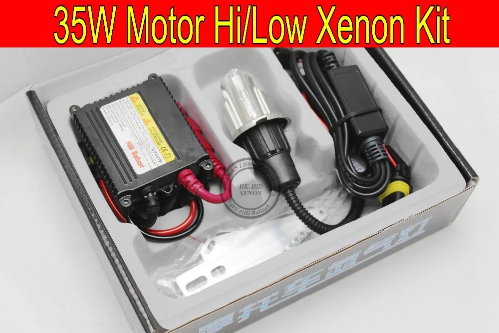 

Free Shipping Top quality 35W H4 Hi/low bi xenon Motorcycle HID Xenon Kit,3000K,4300K,6000K,8000K,10000K,HID Conversion Kit