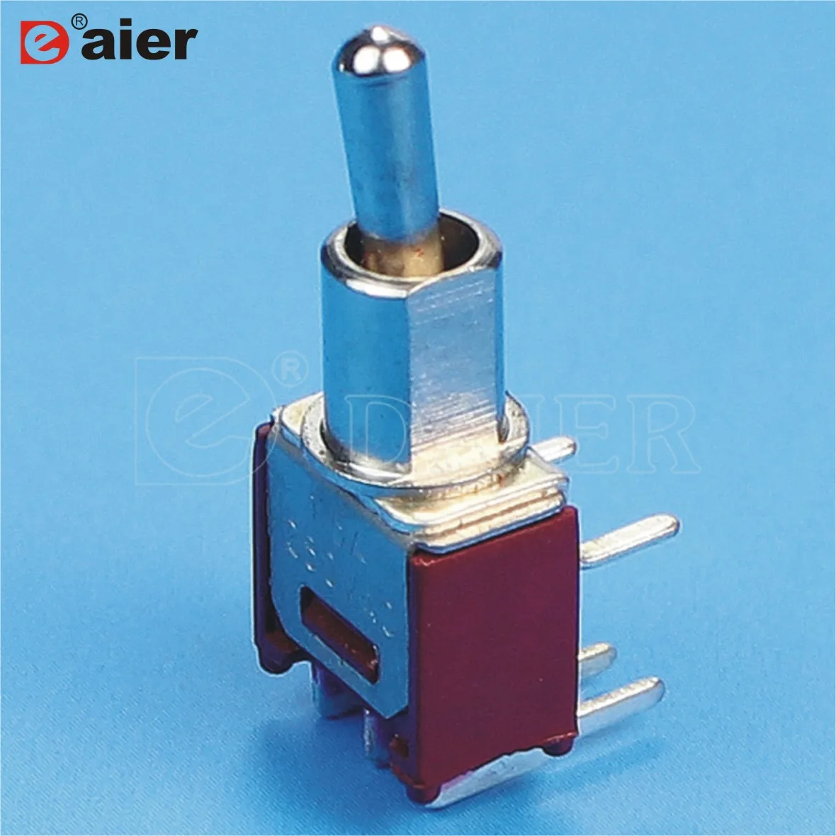 3A 125VAC 1.5A 250VAC ON Sub-Miniature Toggle Switch M5 SPDT 2 Position Flat Bushing Short Handle 3 Pins With PC-V Terminal |