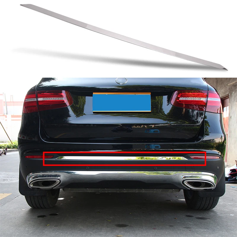 Chrome Stainless Steel Rear BUMPER GUARD Mould Cover Trim For Mercedes