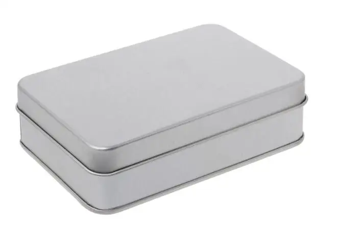 

20pcs/lot Packaging Bulk Sliver Metal Boxes Rectangular Tiny Mints Spice Cookies Pill Wedding Party Universal Tin Can