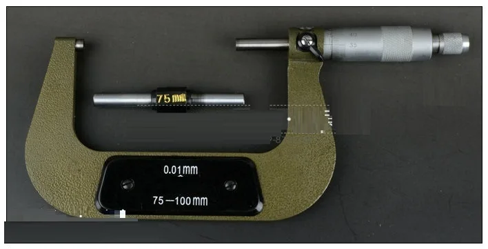 75-200 мм 0,01 прецизионный микрометрический винт Калибр винтовой резьбой наружный микрометр измерительный инструмент
