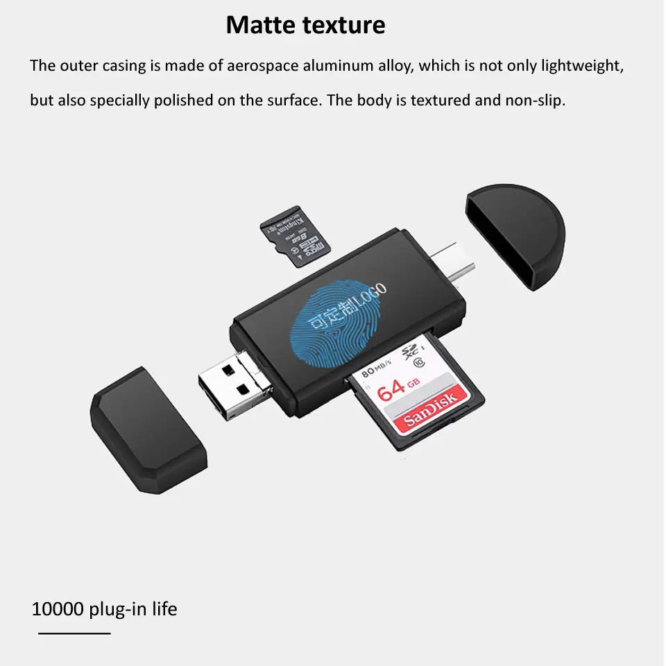 Electop type C Micro USB 3 в 1 OTG кард-ридер высокоскоростной USB2.0 Универсальный OTG TF/SD для Android компьютера удлинители