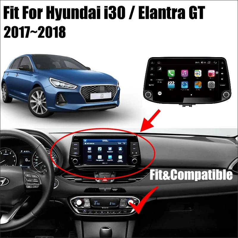 Perfect YESSUN 9" Android 8.0 For Hyundai i30 / Elantra GT 2017~2018 Car Android Radio Player GPS Navi Map Navigation Media No DVD 1