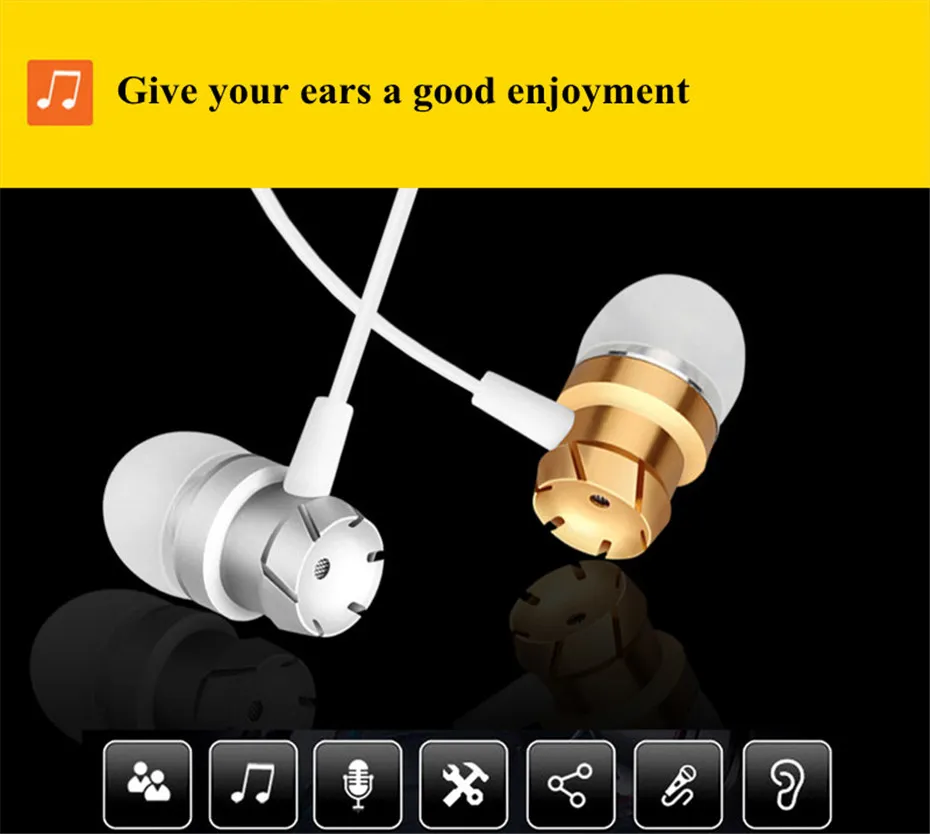 ME30 Metal Earphones Sports Noise Cancelling Headphones for Phone Stereo Headset with Mic for Xiaomi Computer iPHone (9)