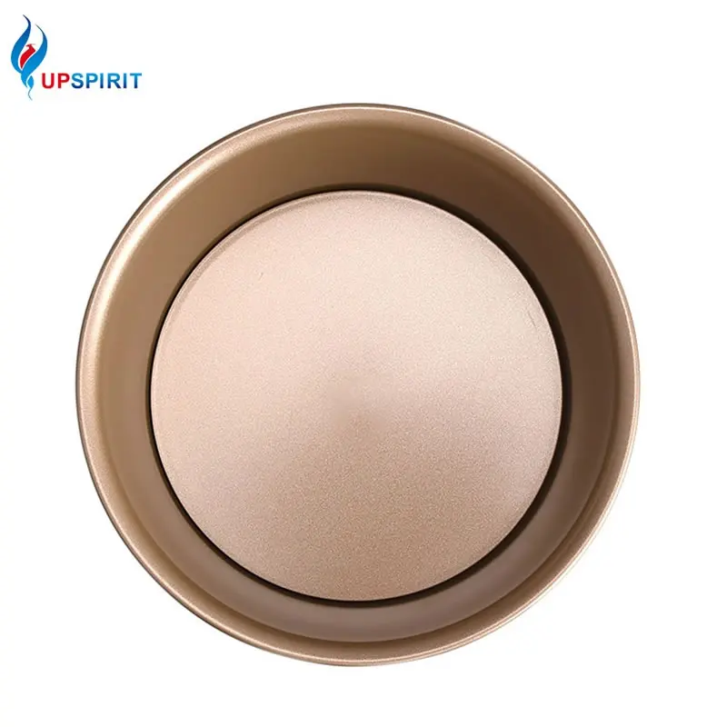 

Upspirit 6" Gold Cake Pan with Removable Bottom Pancake Bread Mold Oven Baking Pans Cookie Biscuit Tray Pastry Dish Kitchen Tool