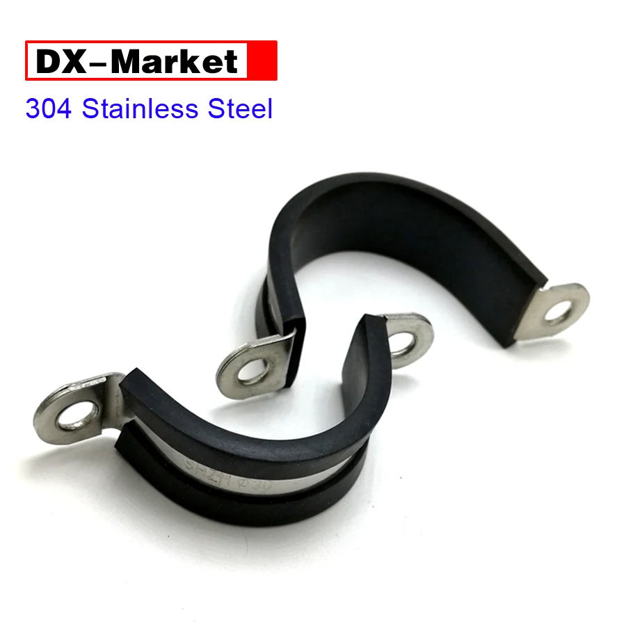 Buy 6mm 100mm Saddle Clamp cable fixing clip ,304