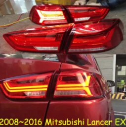 Автомобильный Стайлинг Головной фонарь для Lancer фары Lancer EX фара 2008~ год задний фонарь DRL H7 D2H Hid Angel Eye Bi Xenon луч - Цвет: Red taillight