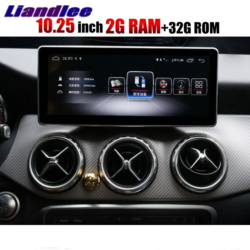 Perfect Liandlee Car Multimedia Player NAVI For Mercedes-Benz MB A Class W176 2013~2018 Car Radio Stereo CarPlay Adapter GPS Navigation 1