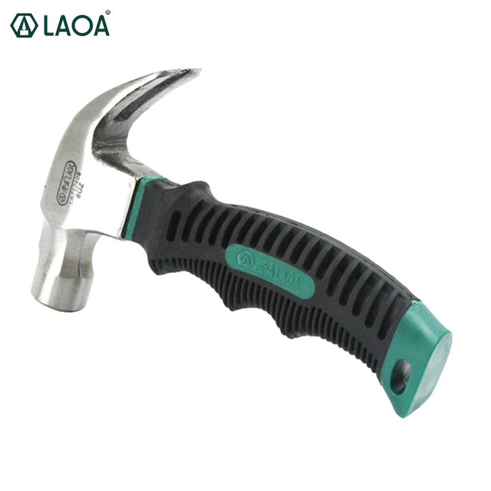 

LAOA TPR Handle 8OZ Mini Claw Hammer for Woodworking Multifunction Shockproof Stainless Steel Hammer Hand Tools