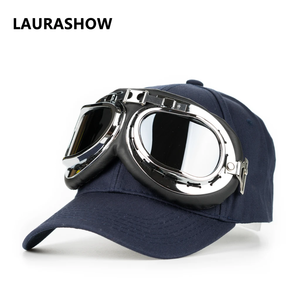 LAURASHOW Cool Adult Baseball Cap Colorful Hats With Sunglasses Sun Cap