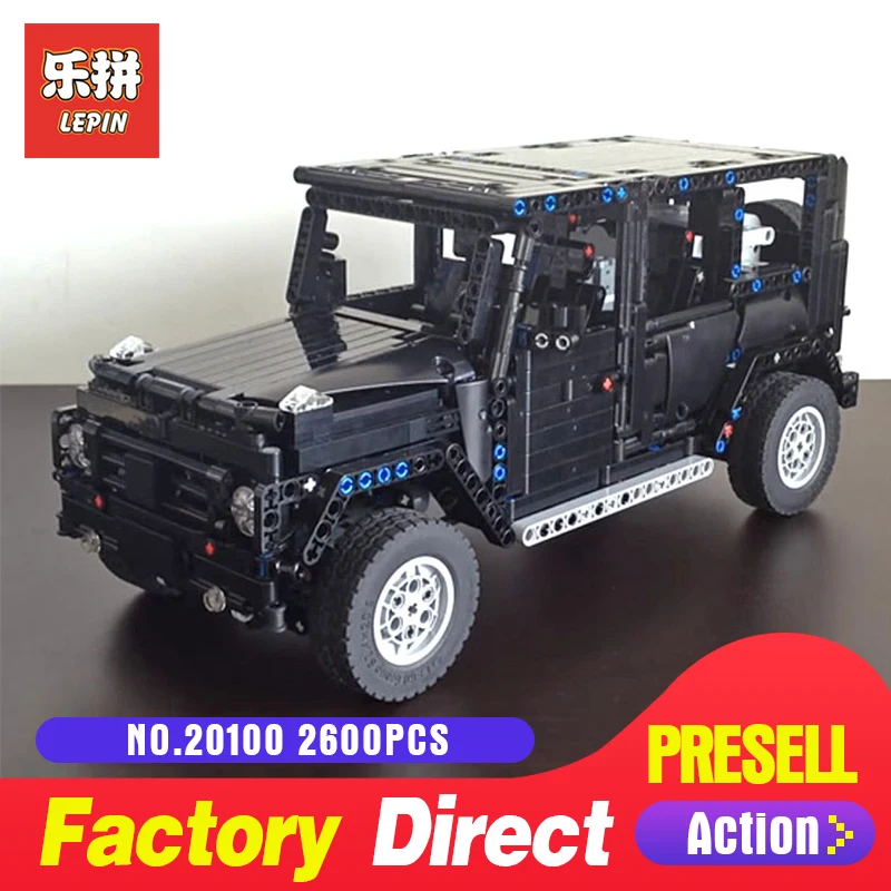 

Lepin Technic 20100 Legoing MOC 2425 G500 AWD Wagon RC Motors SUV Model off Road Vehicle Building Blocks Trucks Bricks DIY Toys