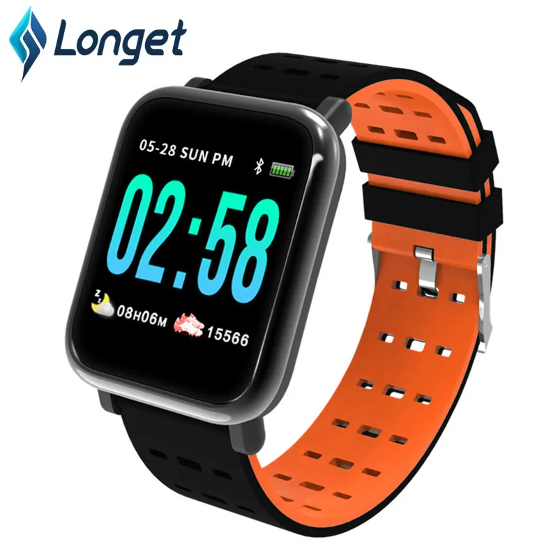 Longet A6 Смарт часы новейший чип измерение артериального давления спортивные