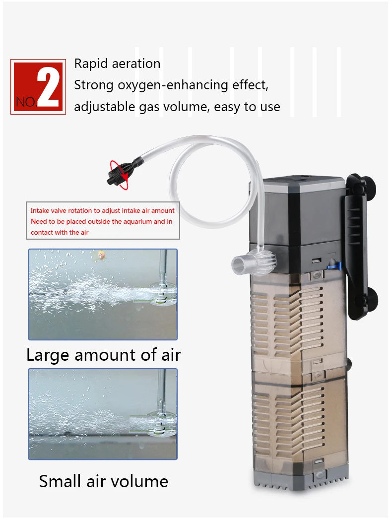 Супер 4 в 1 Sunsun внутренний аквариумный фильтр насос для аквариума Многофункциональный волновой генератор циркуляционный воздушный насос фильтр