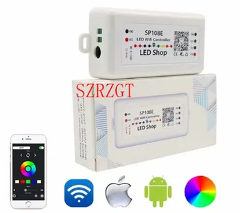

SP108E Wifi LED Pixel Controller By Smart Phone APP For WS2811 WS2812B WS2813 Led Strip Light DC5-24V