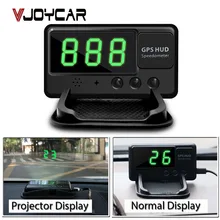 VJOYCAR C60 Auto Car HUD GPS Head Up Display Overspeed Alarm Windshield Project Alarm System Vehicle Speedometer FREE shipping