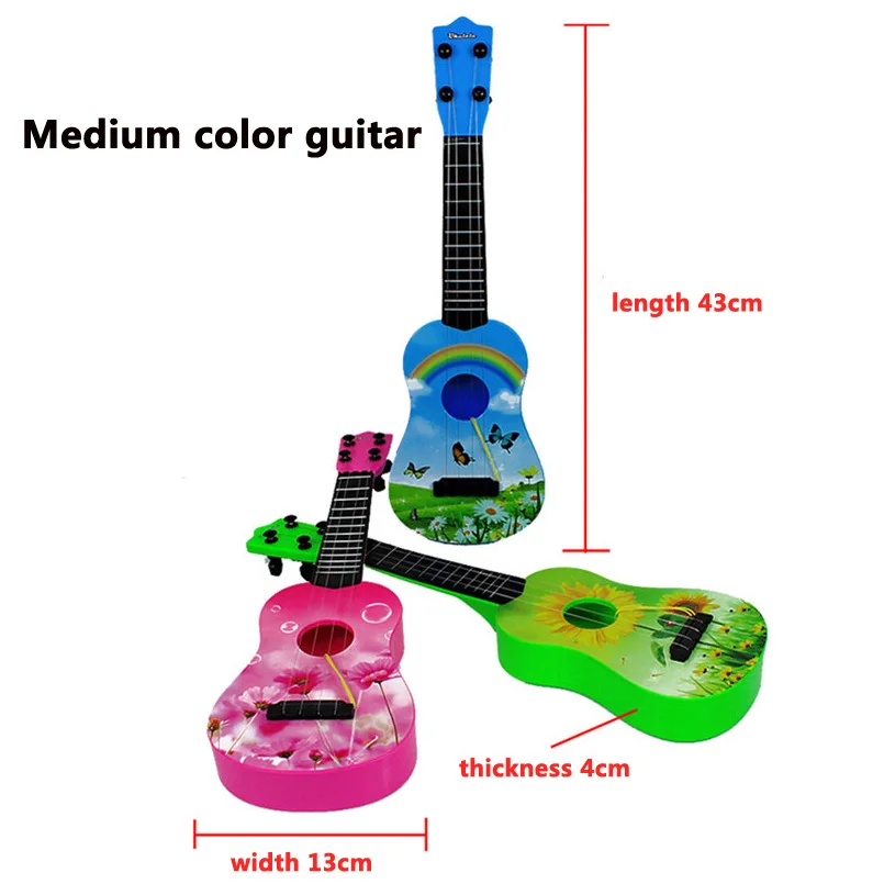 Укулеле имитация зерна гитара модель детские музыкальные инструменты игрушка Музыкальная развивающая модель игрушки для детей детские подарки на день рождения - Цвет: Dream (medium)