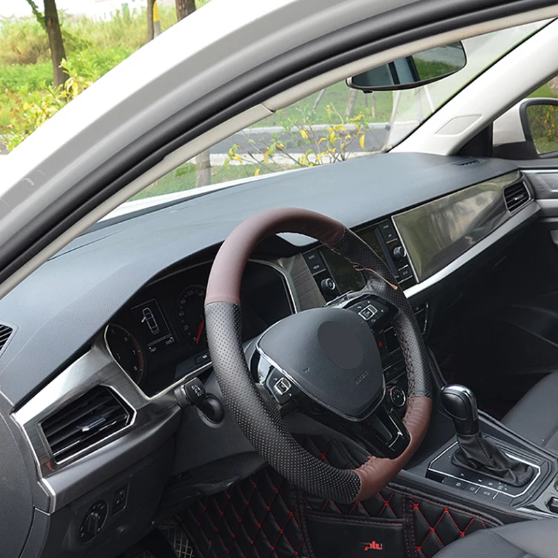 Для Volkswagen Lavida автомобильный Стайлинг средняя консоль Центральная панель управления крышка рамка наклейка аксессуары для интерьера