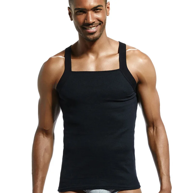 Fashion Sexy Mens Tank Tops Solid Vest Brand Sexy Tanks Sleeveless ...