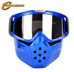 Высокого класса маска мотокросса Винтаж шлем установки Ретро мотоциклетный шлем щит Gafas CG04