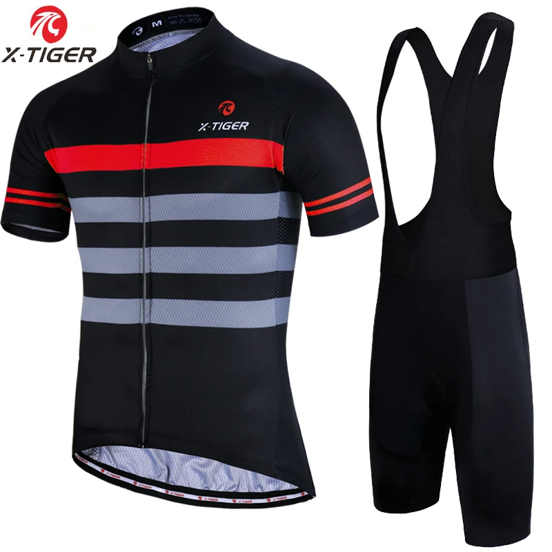 X-Tiger Pro комплект для велоспорта, летняя одежда для горного велосипеда, профессиональная велосипедная майка, спортивная одежда, Майо, Ropa Ciclismo, комплект для велоспорта - Цвет: Bib Cycling Set