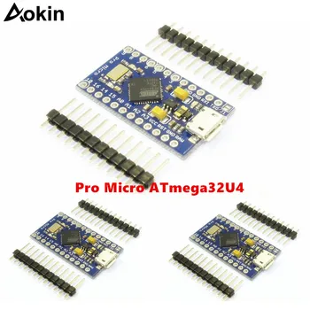 

Pro Micro ATmega32U4 5V 16MHz Replace ATmega328 For arduino Pro Mini With 2 Row Pin Header For Leonardo Mini Usb Interface
