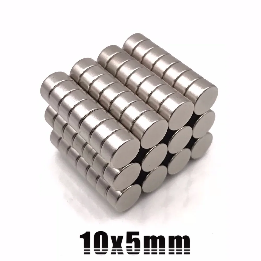 10/20pcs 10x5 10x5mm Super strong sticking neo neodymium D10x5