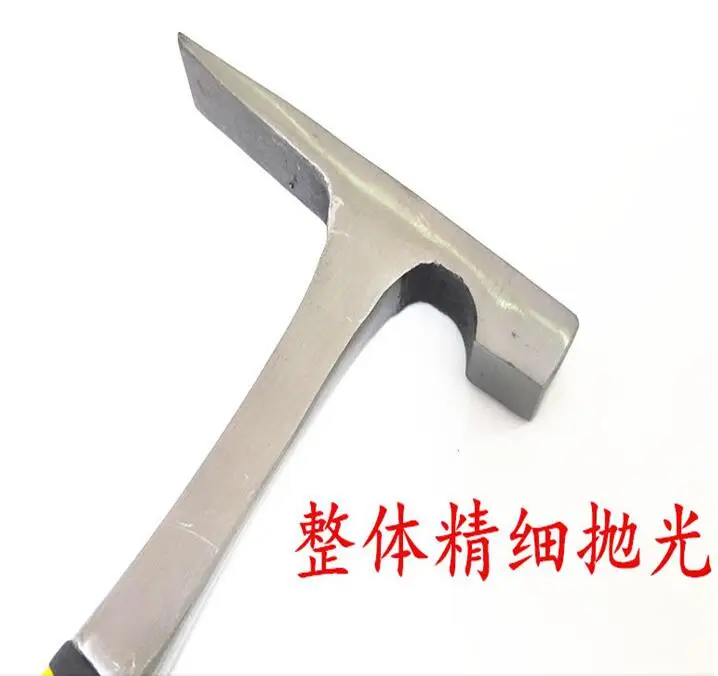 Hoja forjada de acero completo, martillo de albañil de cabeza plana unido  con pico de pato, herramientas especiales para geología y minerales|Martillo|  - AliExpress