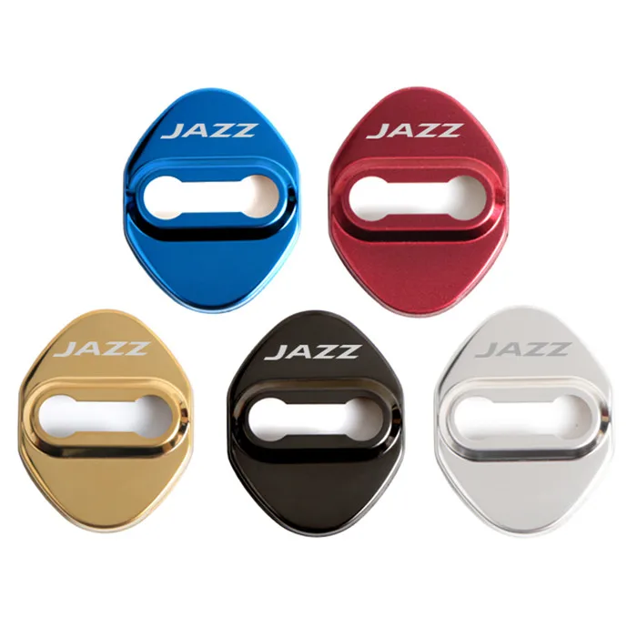 

4pcs Door Lock Decoration Protection Cover Emblem case for Honda JAZZ 2010 2018 Accessories Car Styling