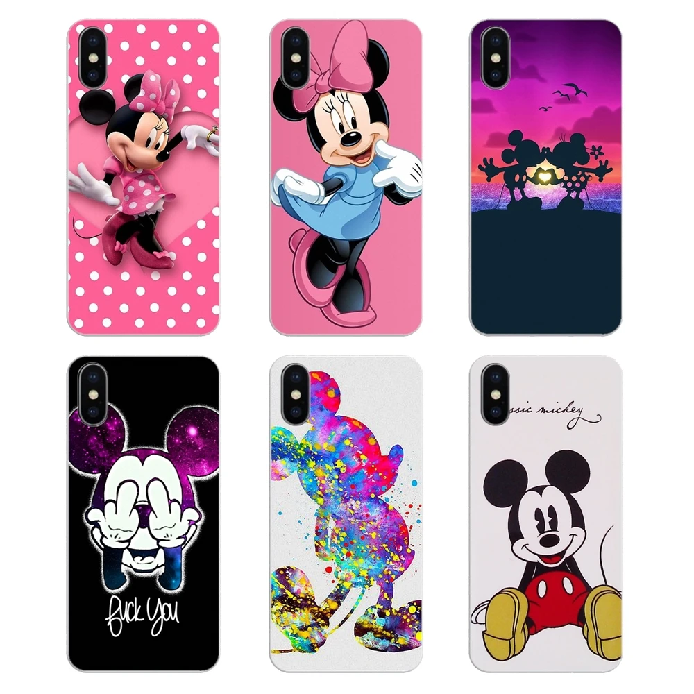

Cartoon Animal Kissing Mickey Minnie Mouse Art Silicone Phone Skin Case For Motorola Moto X4 E4 E5 G5 G5S G6 Z Z3 G3 C Play Plus