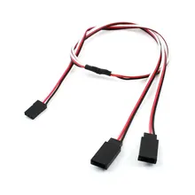 UXCELL 50Cm Length Rc Helicopter Part 3 Pin M/F Y Splitter Servo Extension Cable