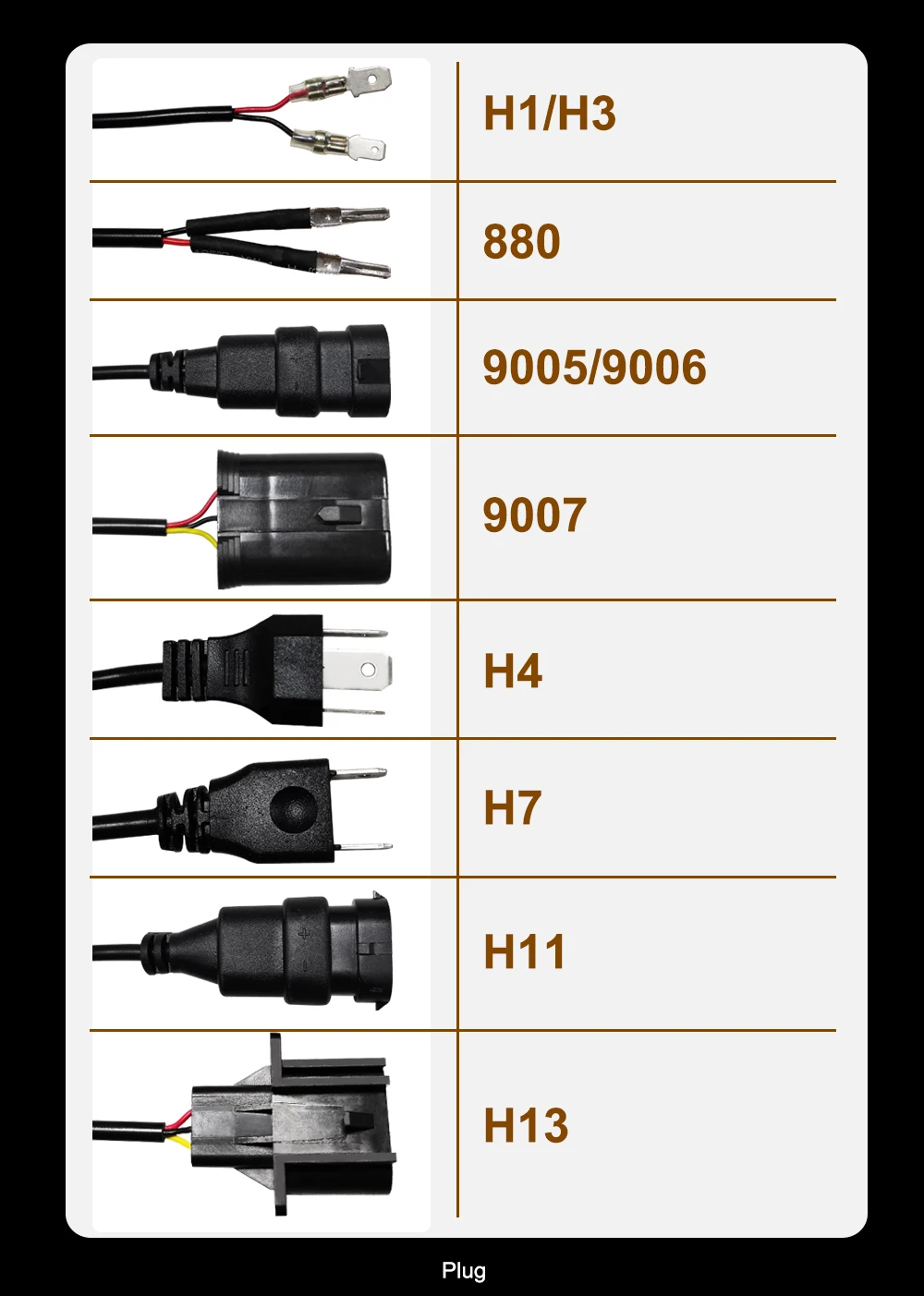 CROSSFOX Авто 6000K 12000K светодиодный H4 H1 H3 H8 H9 H11 9005 HB3 9006 HB4 9004 9007 H13 880 H7 светодиодный головной светильник лампы Автомобильный светильник Светодиодные лампы 12V