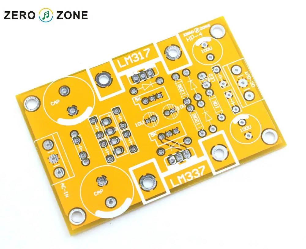 H P 4 (LM317/LM337) Регулируемый Регулятор Фильтра источник питания печатная