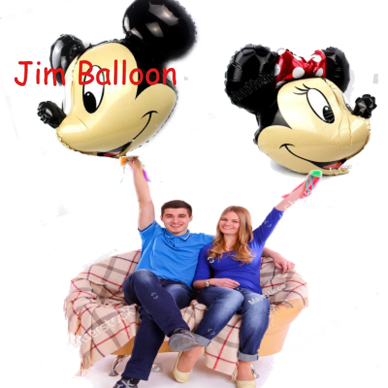 Jumbo 3D Микки и Минни Маус голова надувные шары mickey воздушные шары День рождения украшения воздушные шары для детского душа Globos игрушки для детей