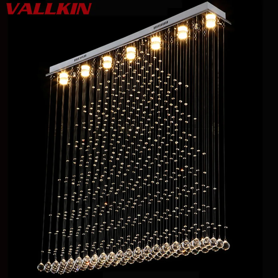 

2018 Modern LED Simple Pendant Lights For Living Room Dining Room Lustre Pendant Lamp Hanging Ceiling Crystal Lamp Fixtures