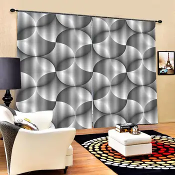 

sliver curtains blackout curtains for kids room 3D Window Curtain Luxury Bedroom Drapes cortina Rideaux Personality curtains