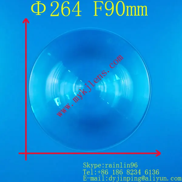 

Diameter 264 short focal length 90mm Fresnel lens stage lighting condenser lens thread traffic light lens magnify lens
