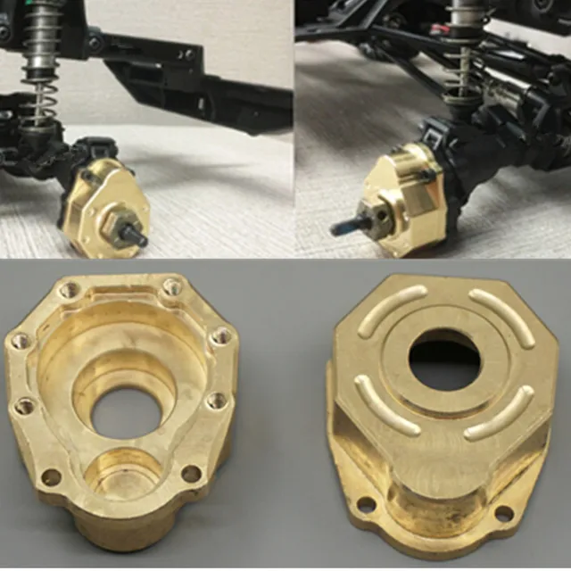 Special Offers 1 Pair Counterweight Knuckle Portal Cover Front/Rear Wheel Hub Case Carrier Outter Shell For 1/10 Traxxas TRX-4 TRX4 RC Car