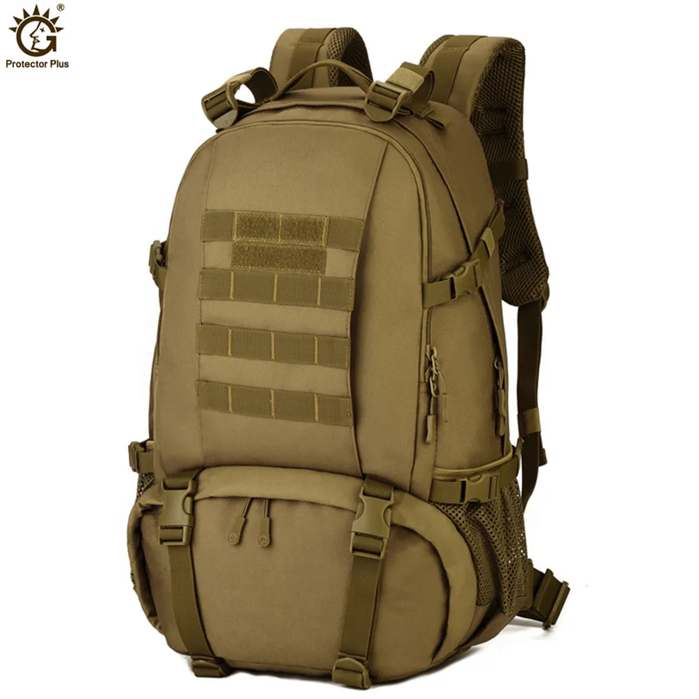 40л большой вместительный рюкзак военный тактический армейский Камуфляжный