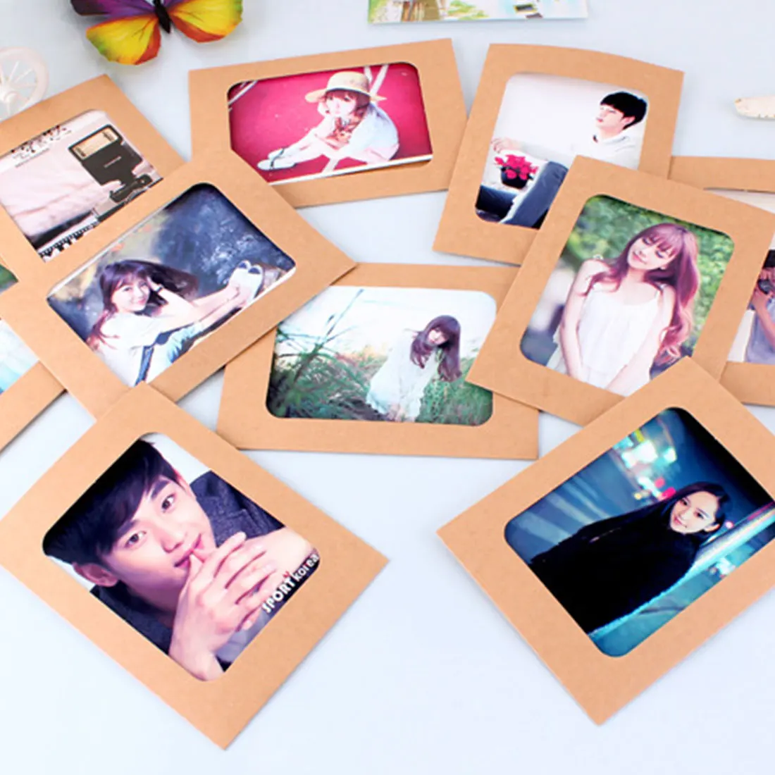 Buy 10 Pcs Kraft Paper Photo Frame 3 7 inch Hanging