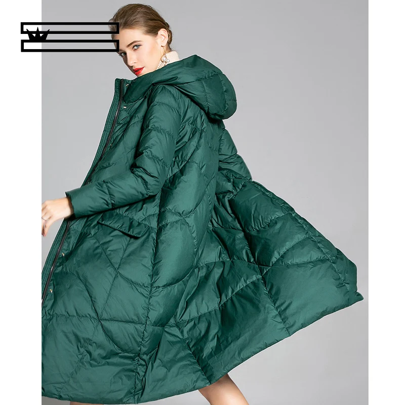 2018 Long Vers À léger Hiver lv Manteau Veste Canard Parka Marque Hei Chapeau Bas Blanc Femmes Nouvelle Outwear Capuchon Mince Le Ultra xnxzZS